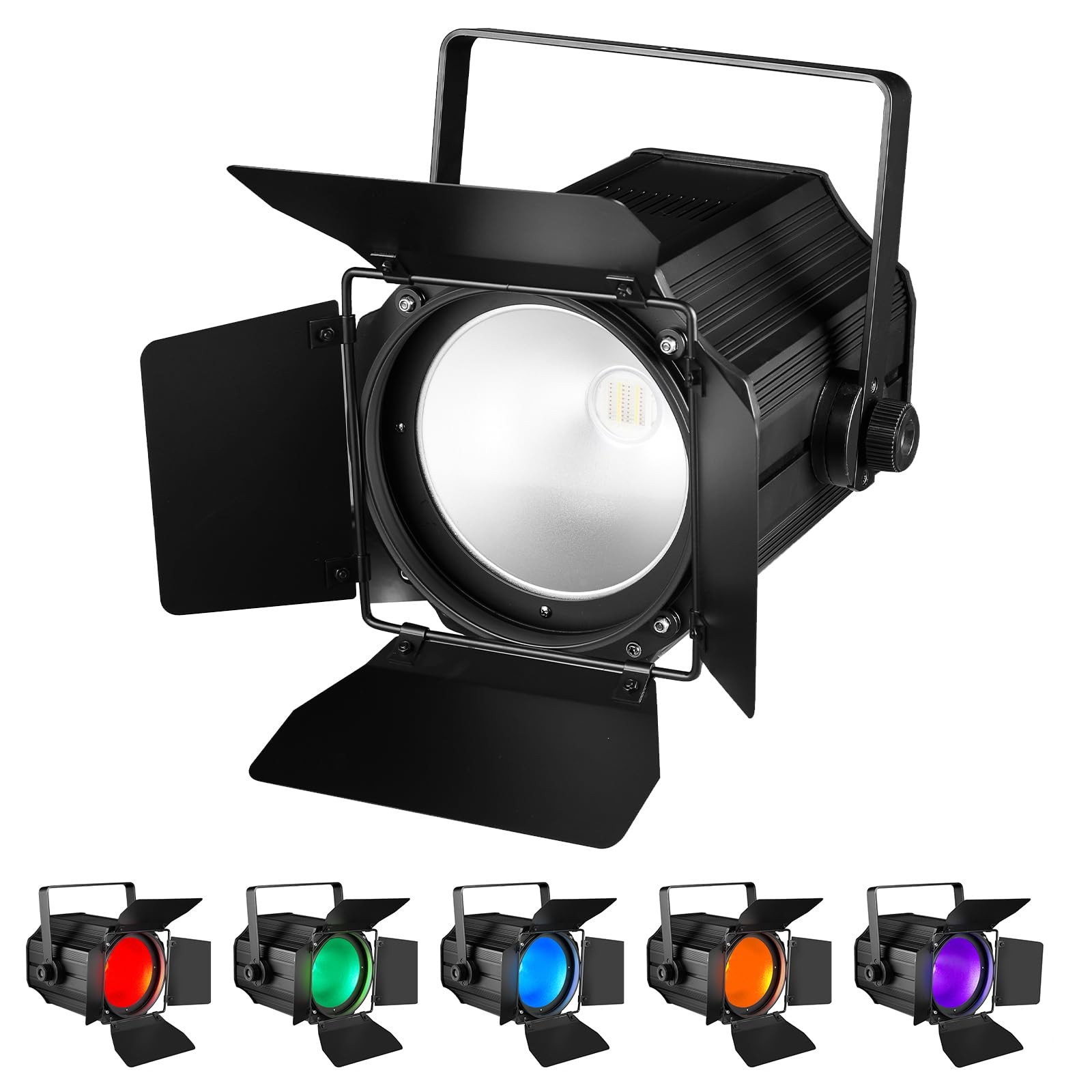 COB Par Light 200W 6 Colors Stage Fresnel DMX