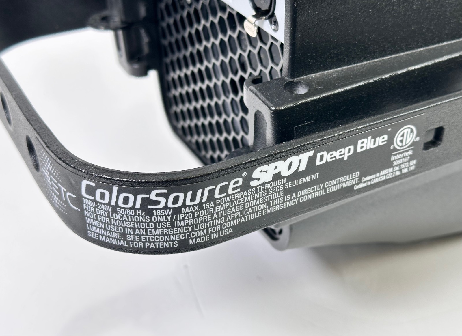 ETC ColorSource Spot Light Deep Blue 70° Degree Lens Tube RGBL LED Ellipsoidal