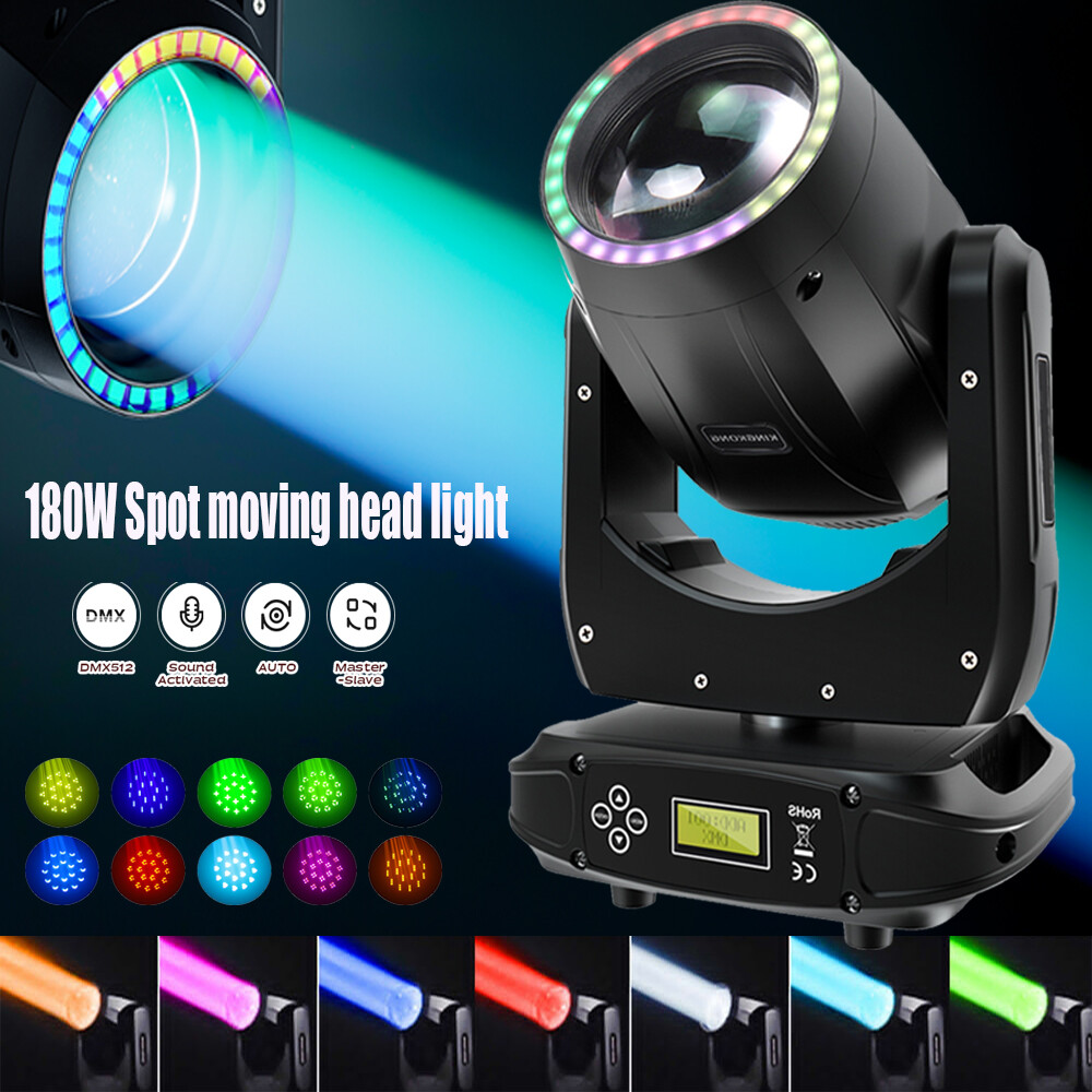 1/4PC 200W 5R Moving Head LED Gobo 8 Prism Stage Lighting Beam RGBW DMX DJ Party