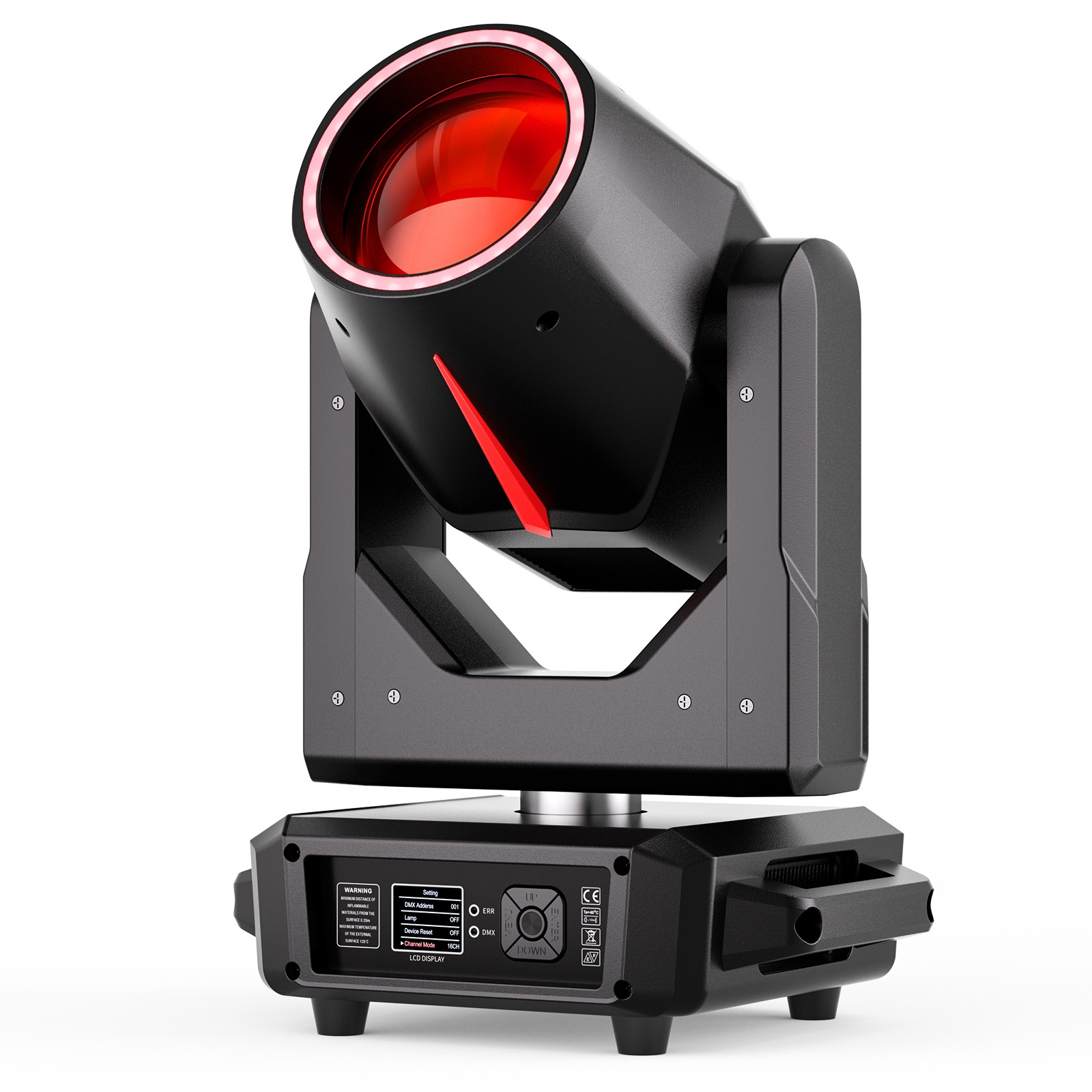 4X 380W LED 18+8Prism Moving Head Light RGBW DMX Gobo Beam Stage Spot Lighting