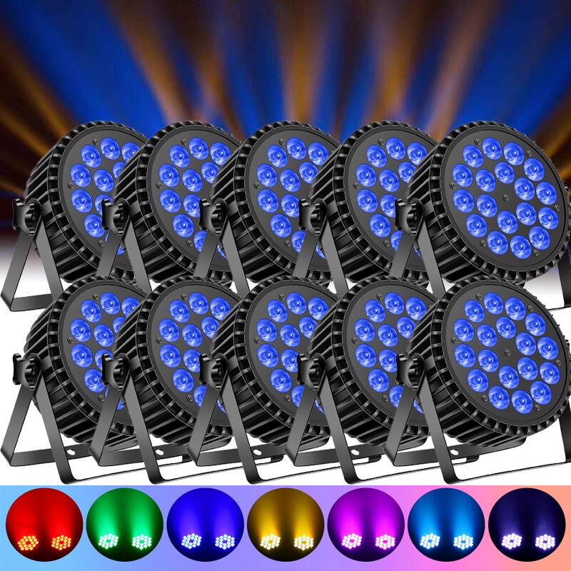 U’King 270W PAR Light 18LED Beam RGBW DMX Club DJ Disco Party Show Stage Lights