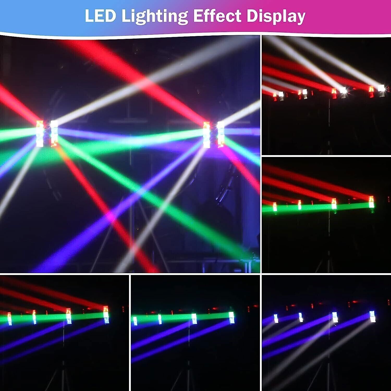 1024Pattern LED Stage Light Laser Projector RGB DJ Disco Party KTV Show Lighting