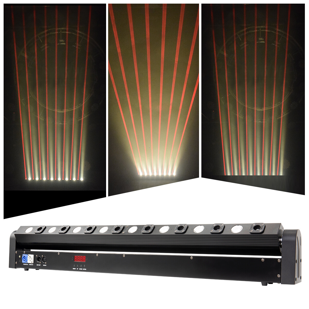 8+8 LED Beam Laser Moving Head Light DMX Stage Light for Bar dj Club Disco Party