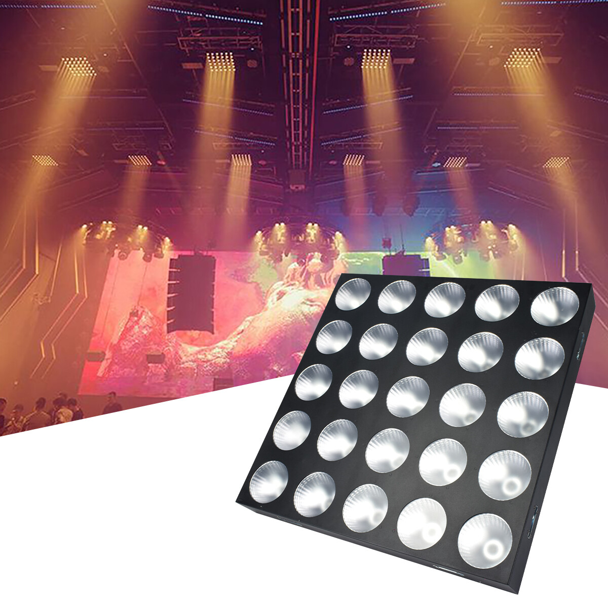 25x10w Led Matrix Light RGBW 4in1 DMX Blinder Background Light for DJ Club