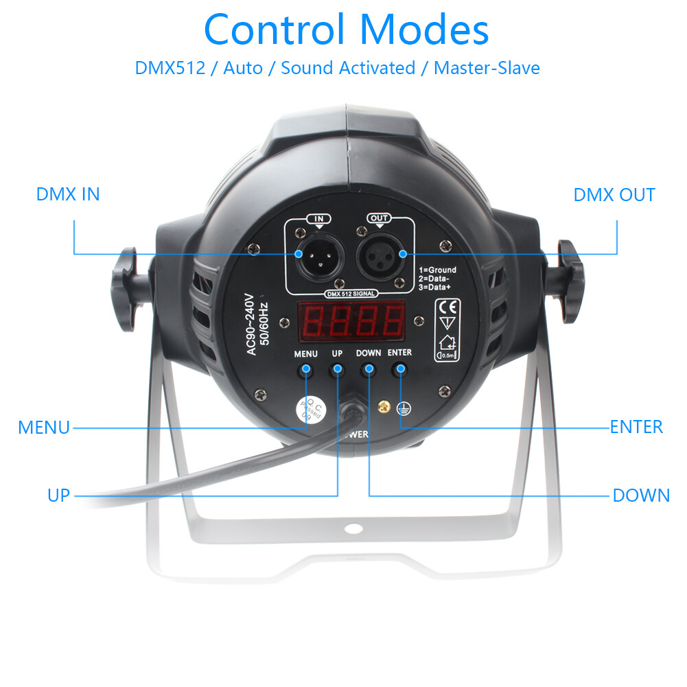 270W PAR Lights RGBW Stage Lighting 18LED DMX512 DJ Disco Party Club Show Light