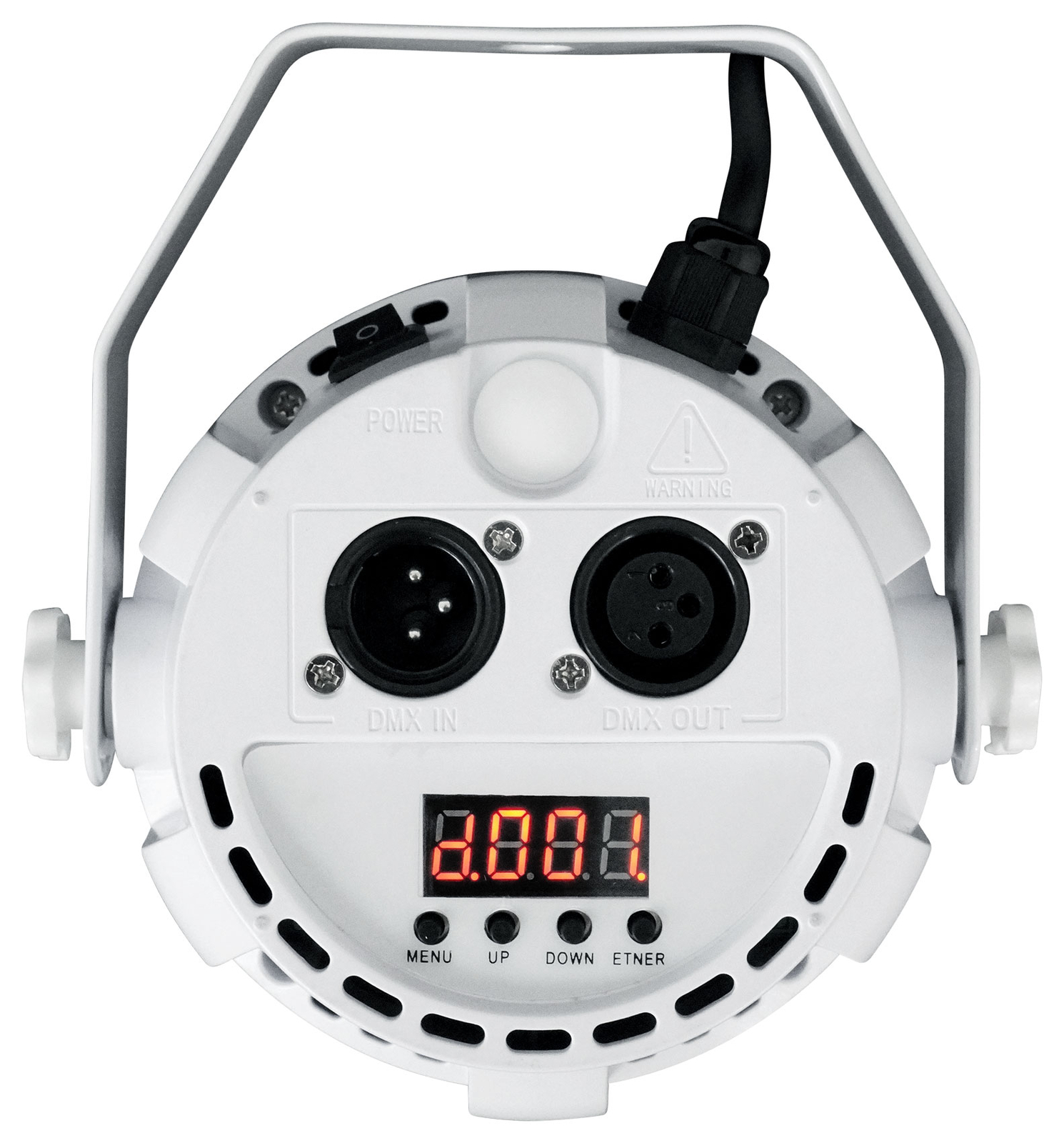 Rockville RockPAR TRI LED RGB Compact Par Can Pro DJ DMX Wash Light+Remote White