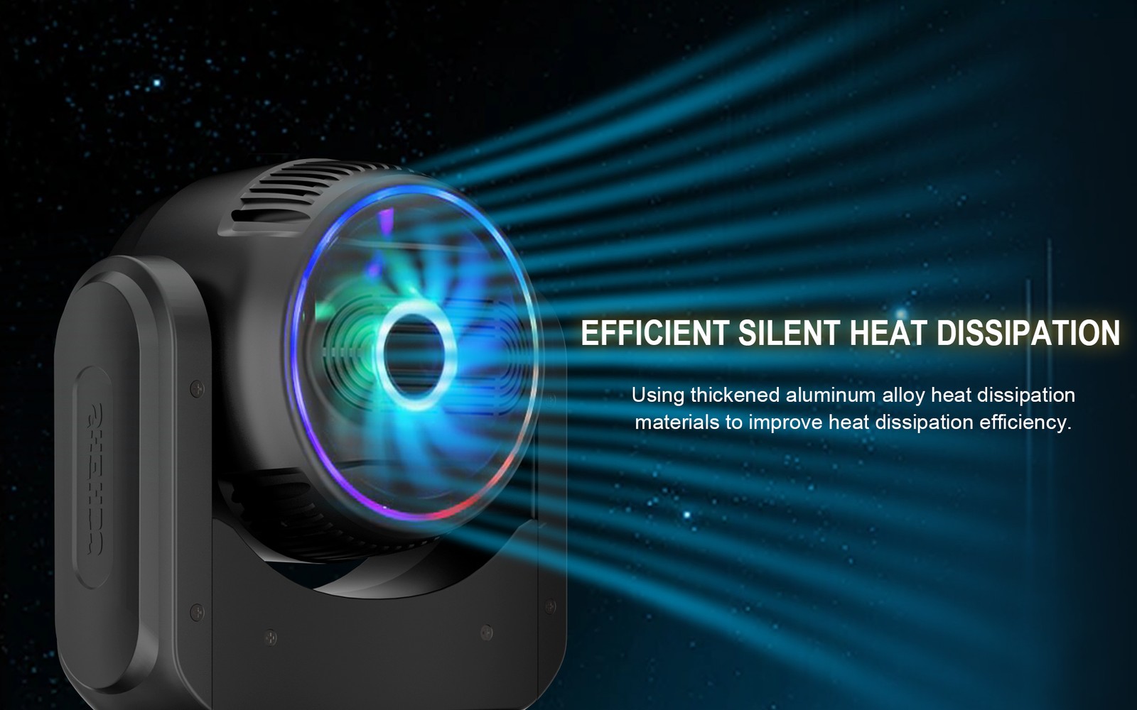 SHEHDS LED 120W Wash Spotlight RGBW 4IN1 Moving Head Light For Stage Wedding Bar