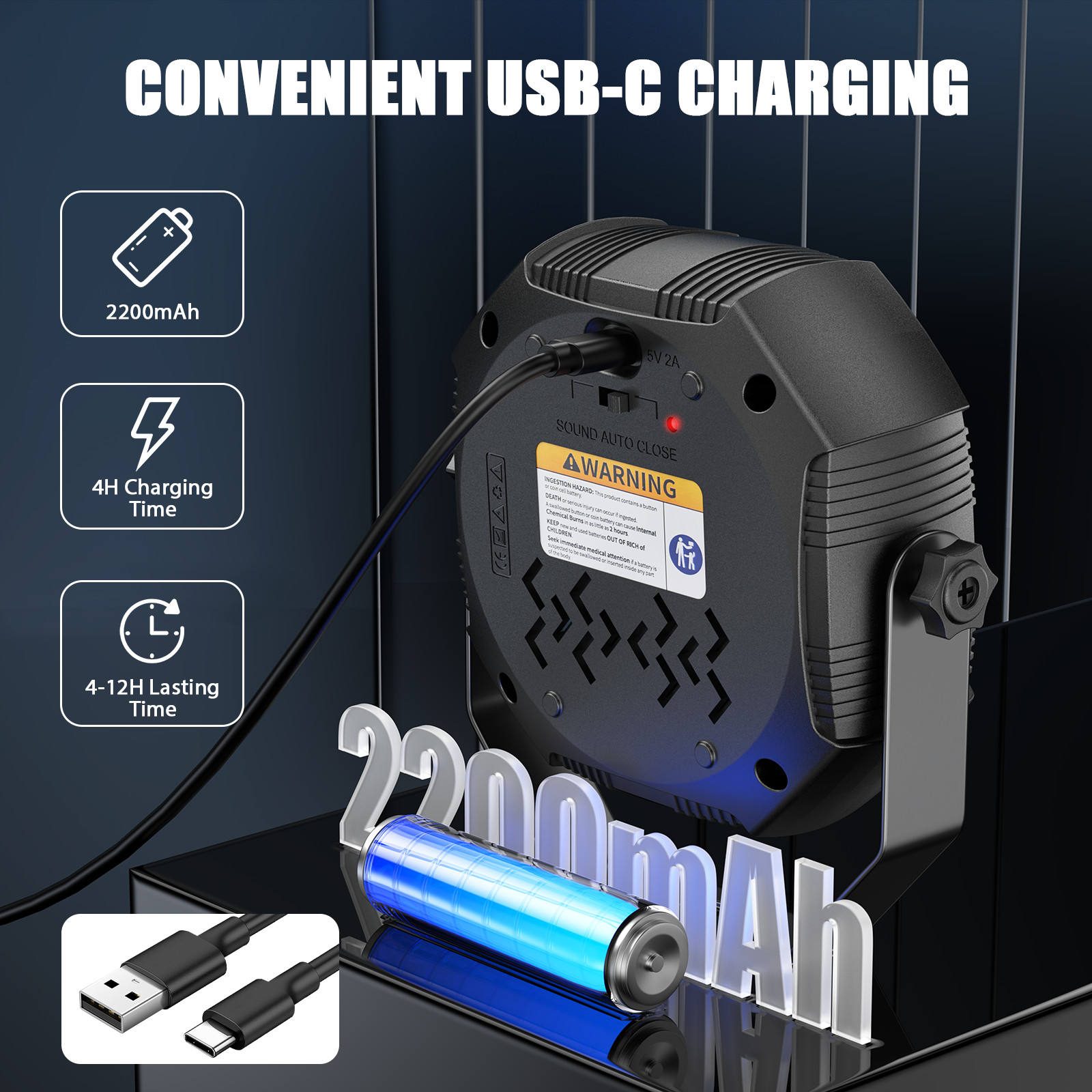 10PC Rechargeable Par Lights 90W RGB Battery Wireless 60LED DJ Uplights w/Remote