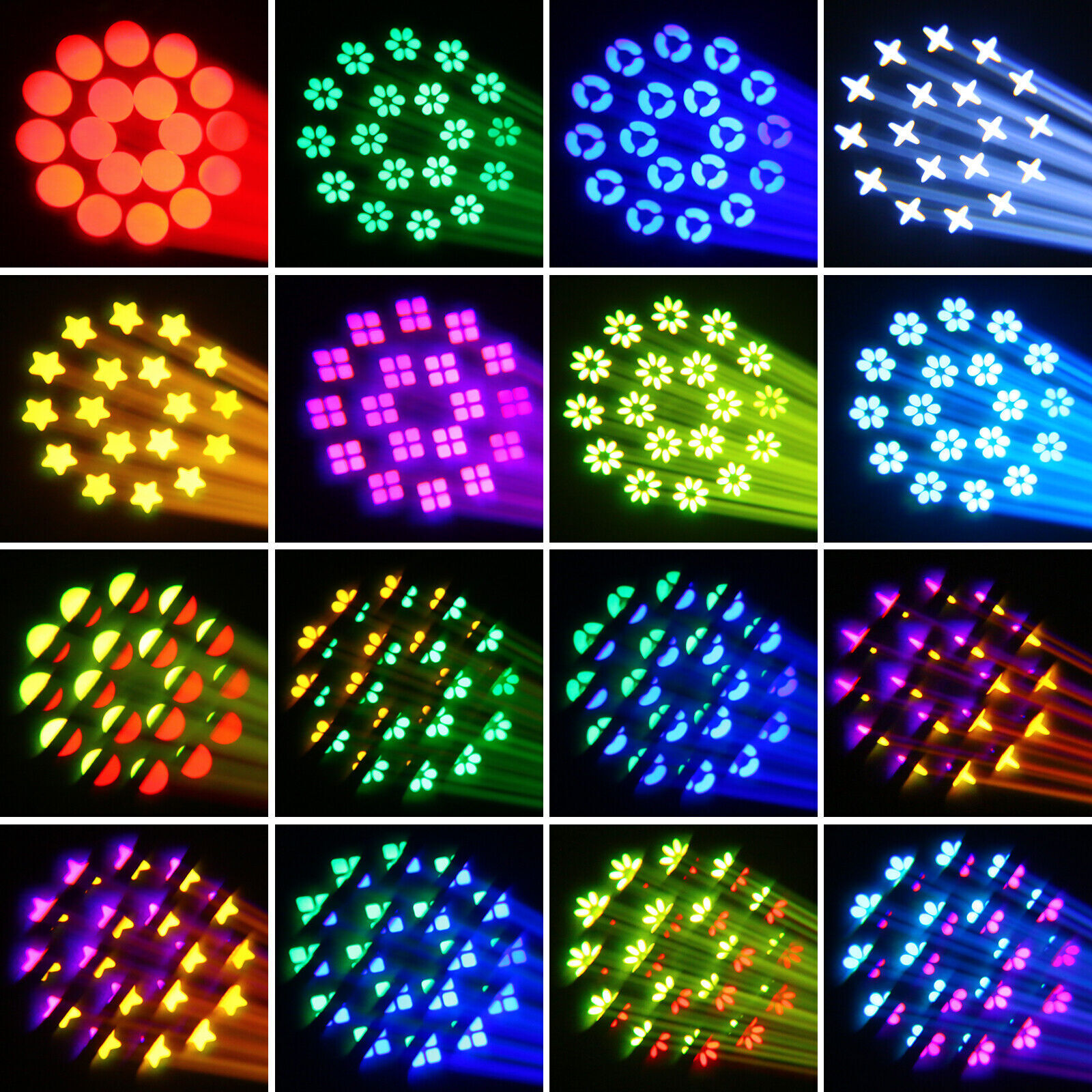 Halloween 150W LED Beam Moving Head Stage Light 18Prism Gobo DJ Spot Party Light