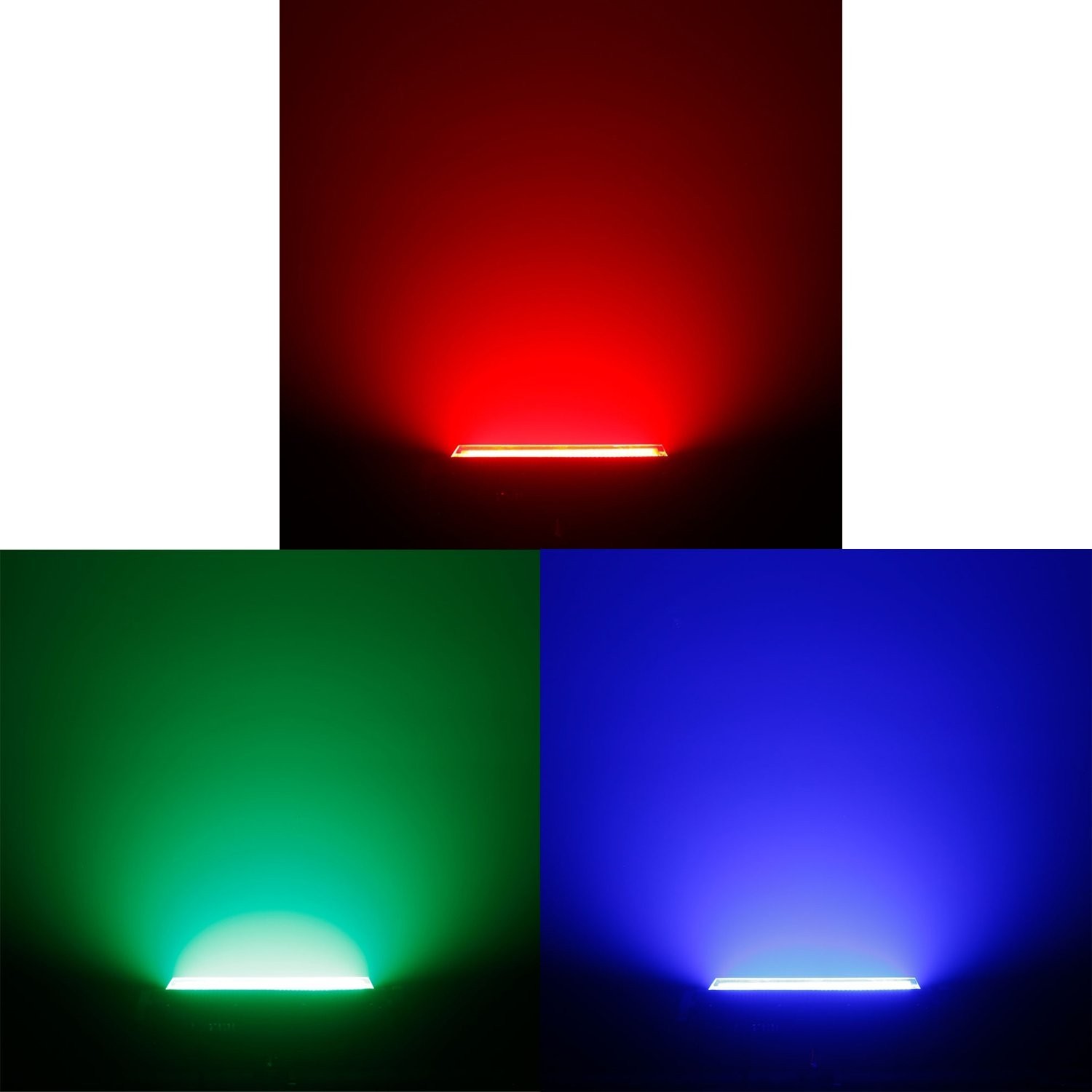 132-LED RGB Strobe Light & Wash Light – Sound Activated DJ Disco Lights, DMX Con