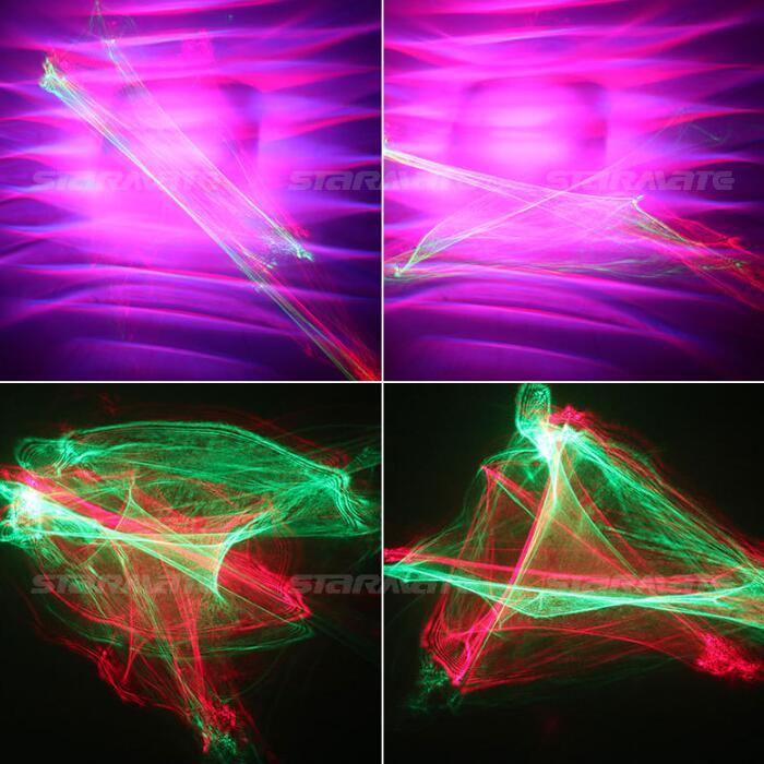 Red Green Blue Laser Aurora LED Indoor DJ Party home Event Decor Light