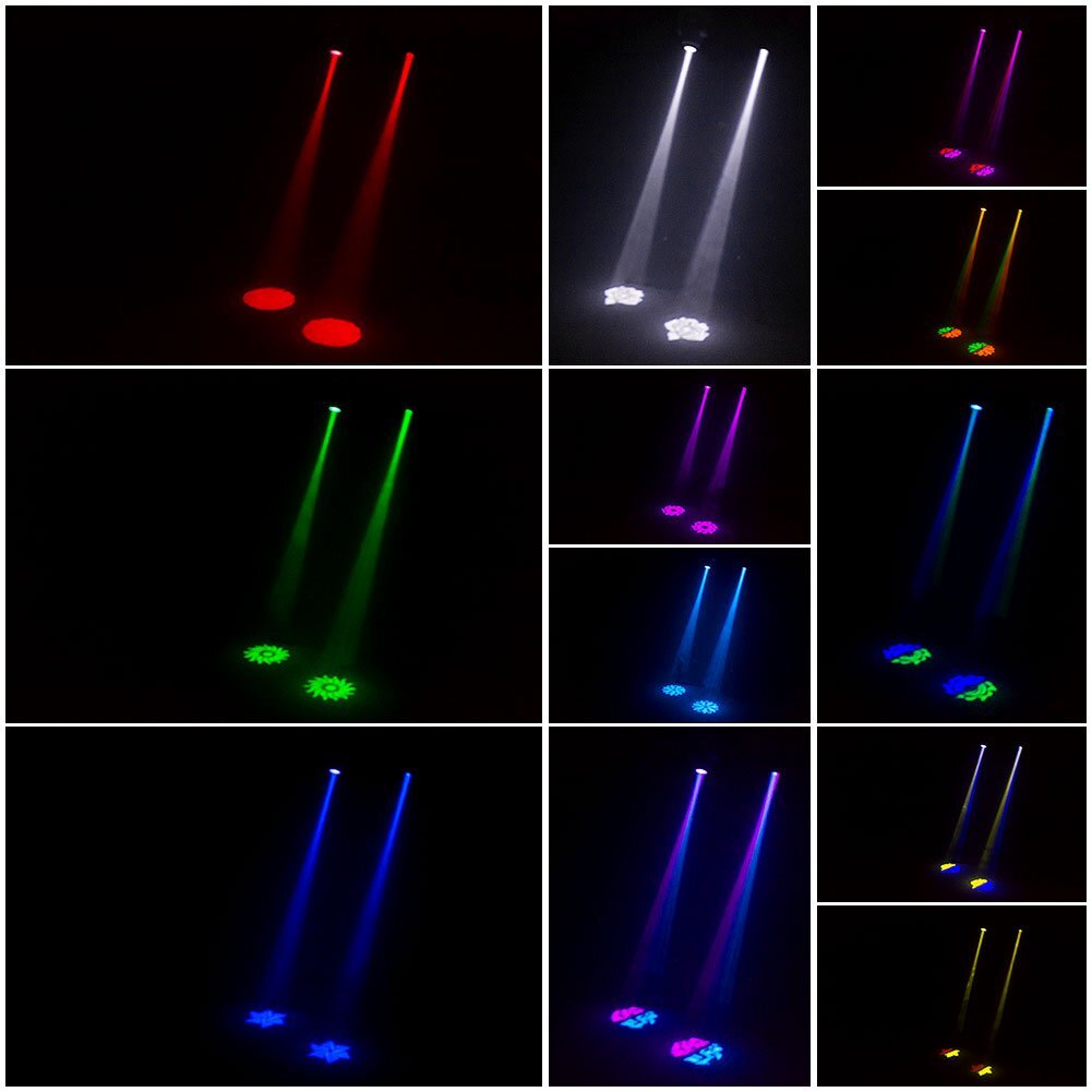 UKING 150W WLED Moving Head Stage Light 8Gobo LED DMX DJ Disco Show Party Light