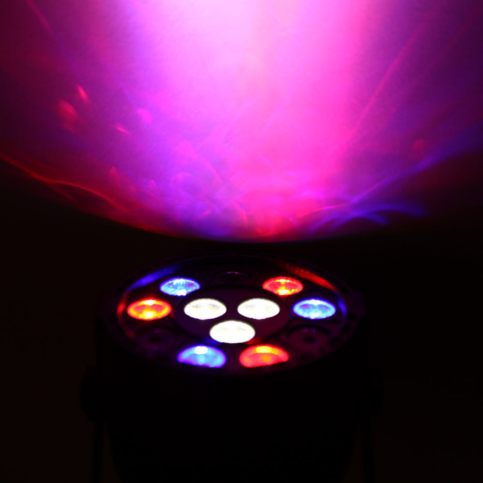 Lixada 30W RGBW DMX PAR Light 8-Channel Stage Disco Strobe AC90-240V V1