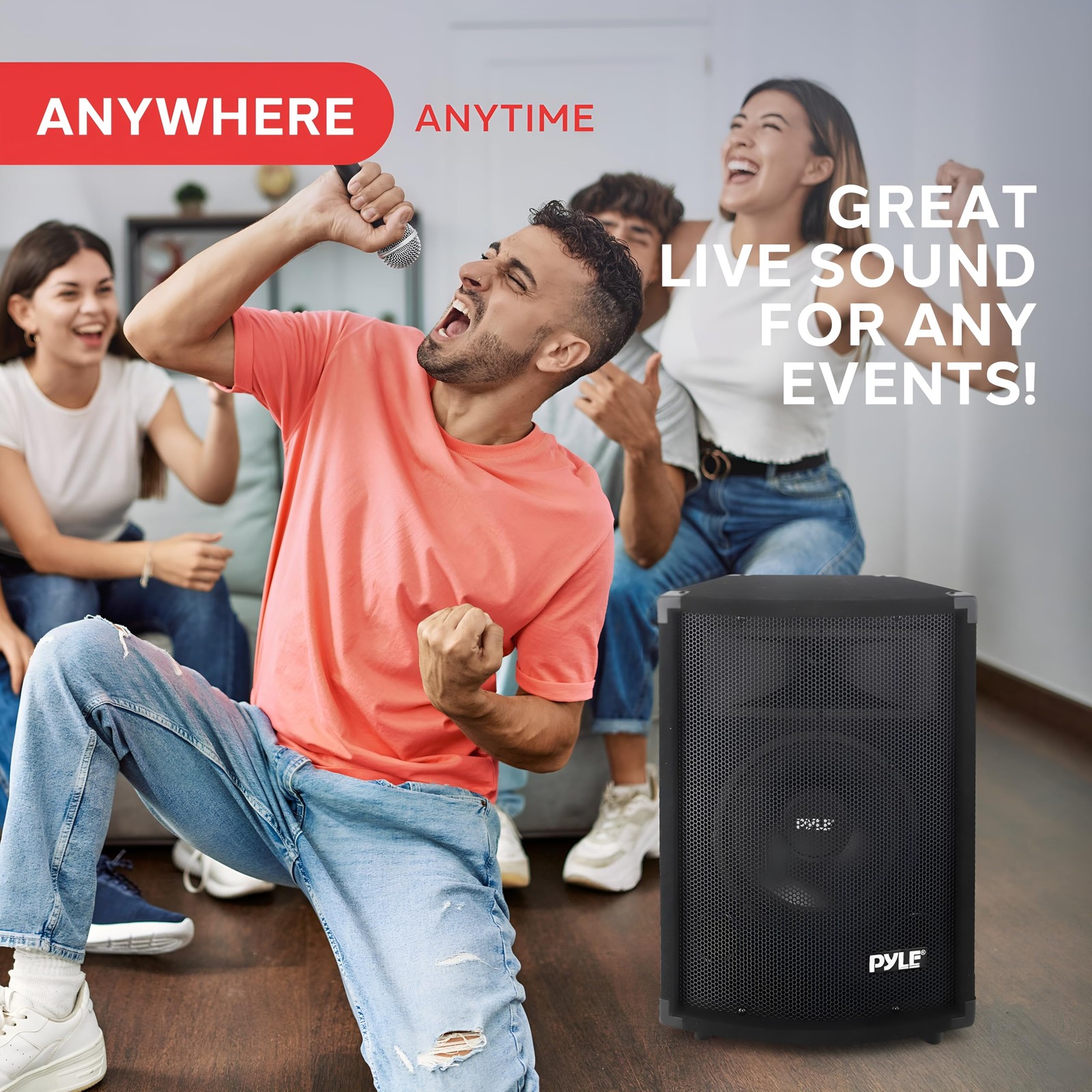PYLE-PRO 500Watt Outdoor Sound System Vehicle Stereo Speakers w/ 10″ Woofer, …