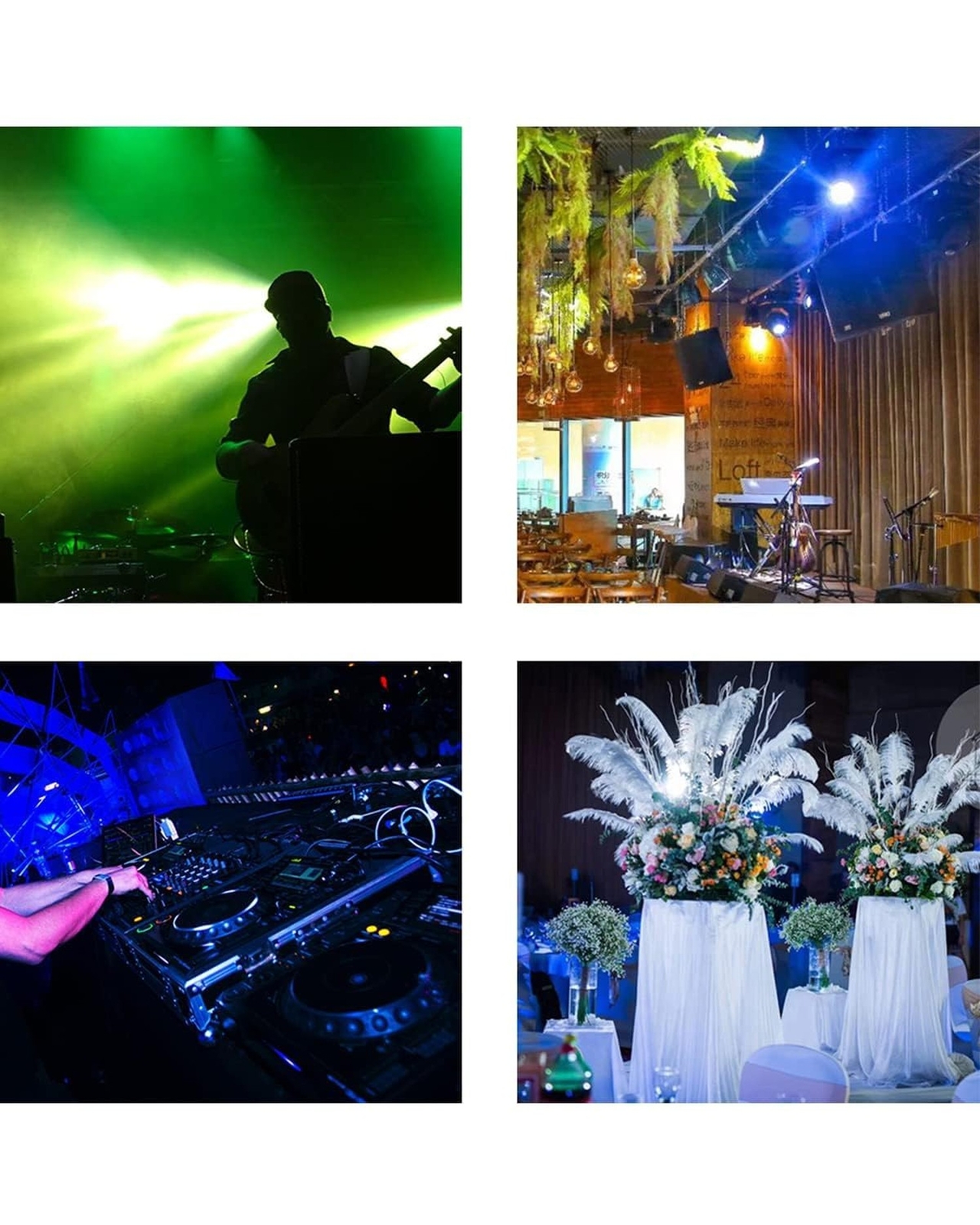 BETOPPER DJ Moving Head Lights Strobe Spot LED Stage Light 8 GOBO 8 Colors 9/…