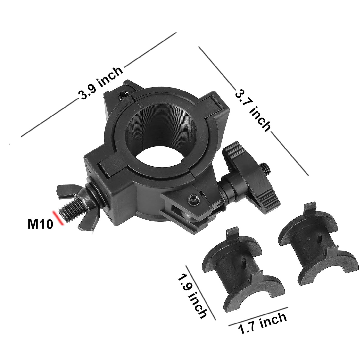 DJ Stage Light Truss Clamp 1″ 1-1/2″ 2″ OD Tube Plasti O Clamp Stage Light