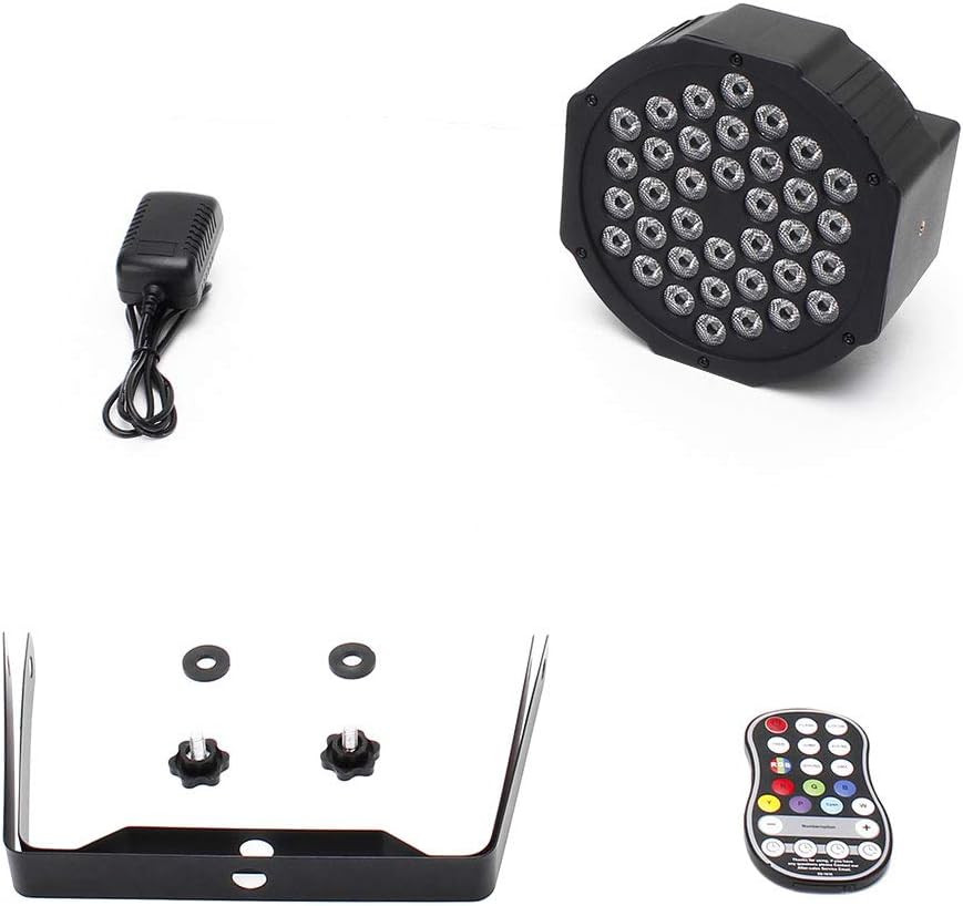 36W RGB Rechargeable LED Par Lights – 8 Pack, Wireless & Sound Activated