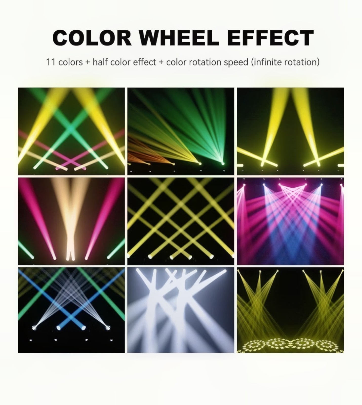 DJXLI DJ Light Moving Head 180W LED Stage Clib Party Dance Light