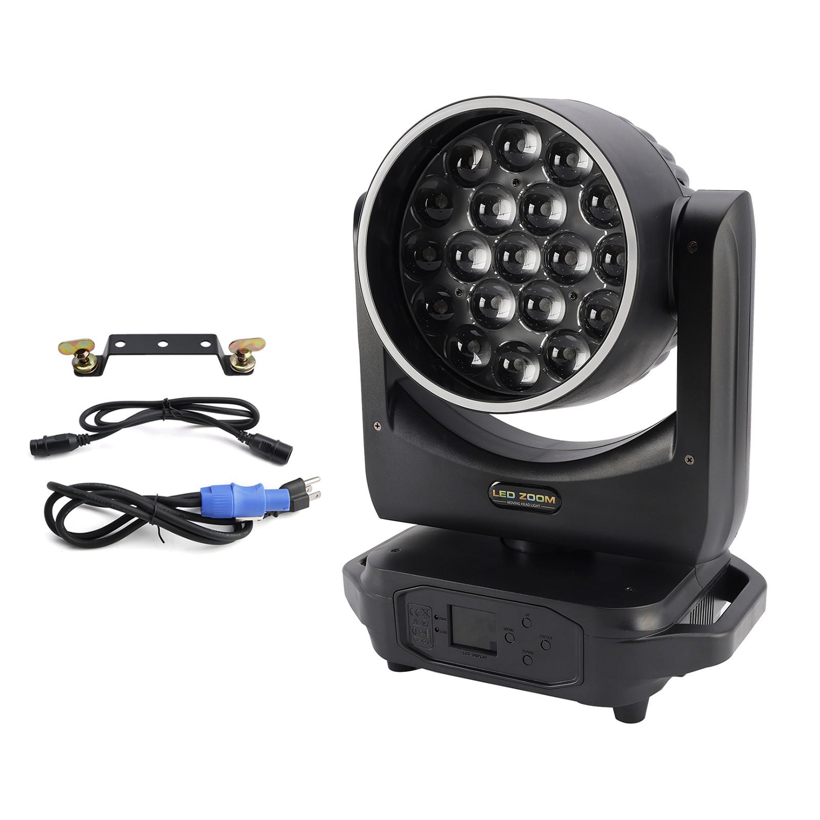 19x20W LED Zoom Moving Head Stage Light RGBW DMX Beam Wash Lighting DJ Disco!