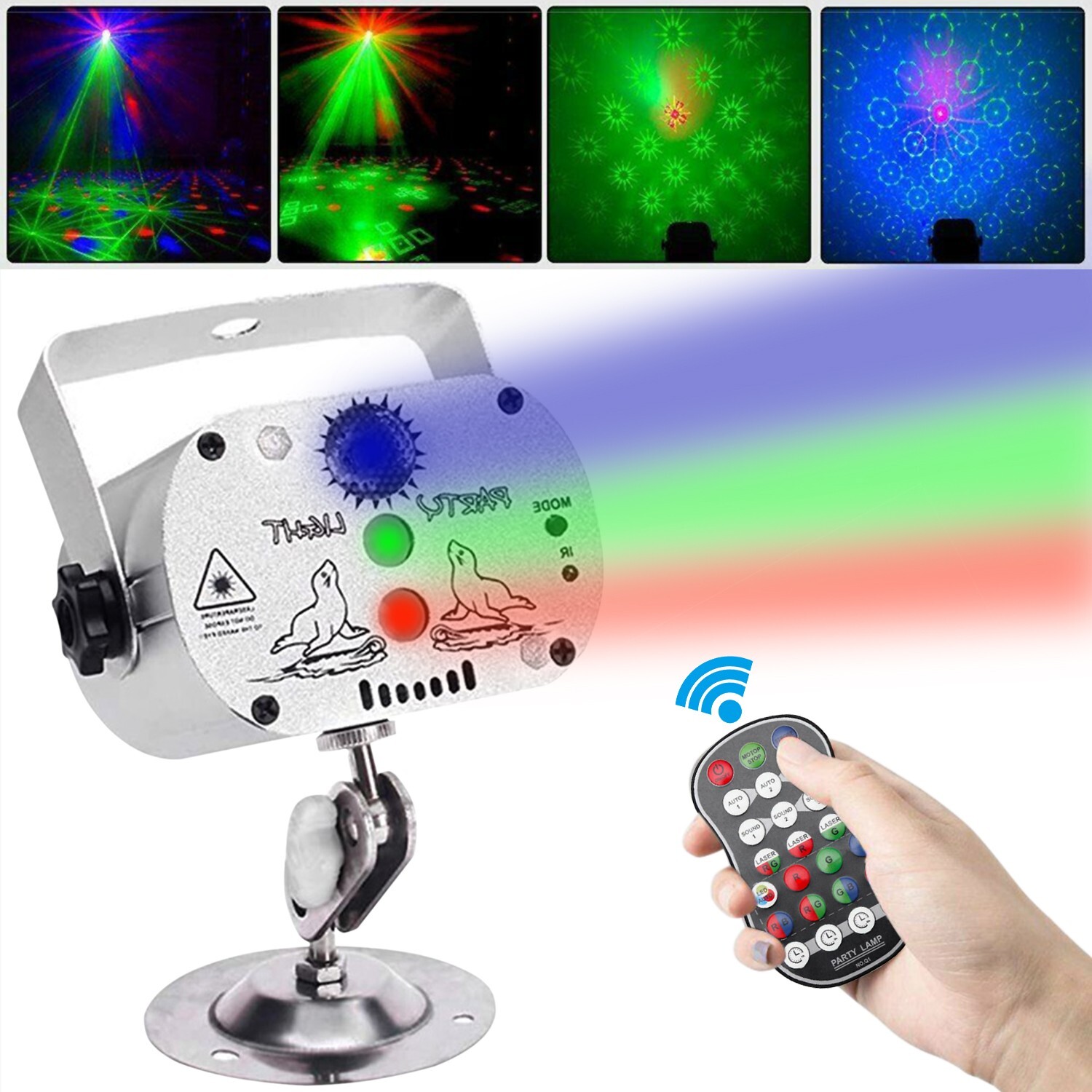 240 Pattern Projector LED RGB Stage Light DJ Disco KTV Show Party Lighting