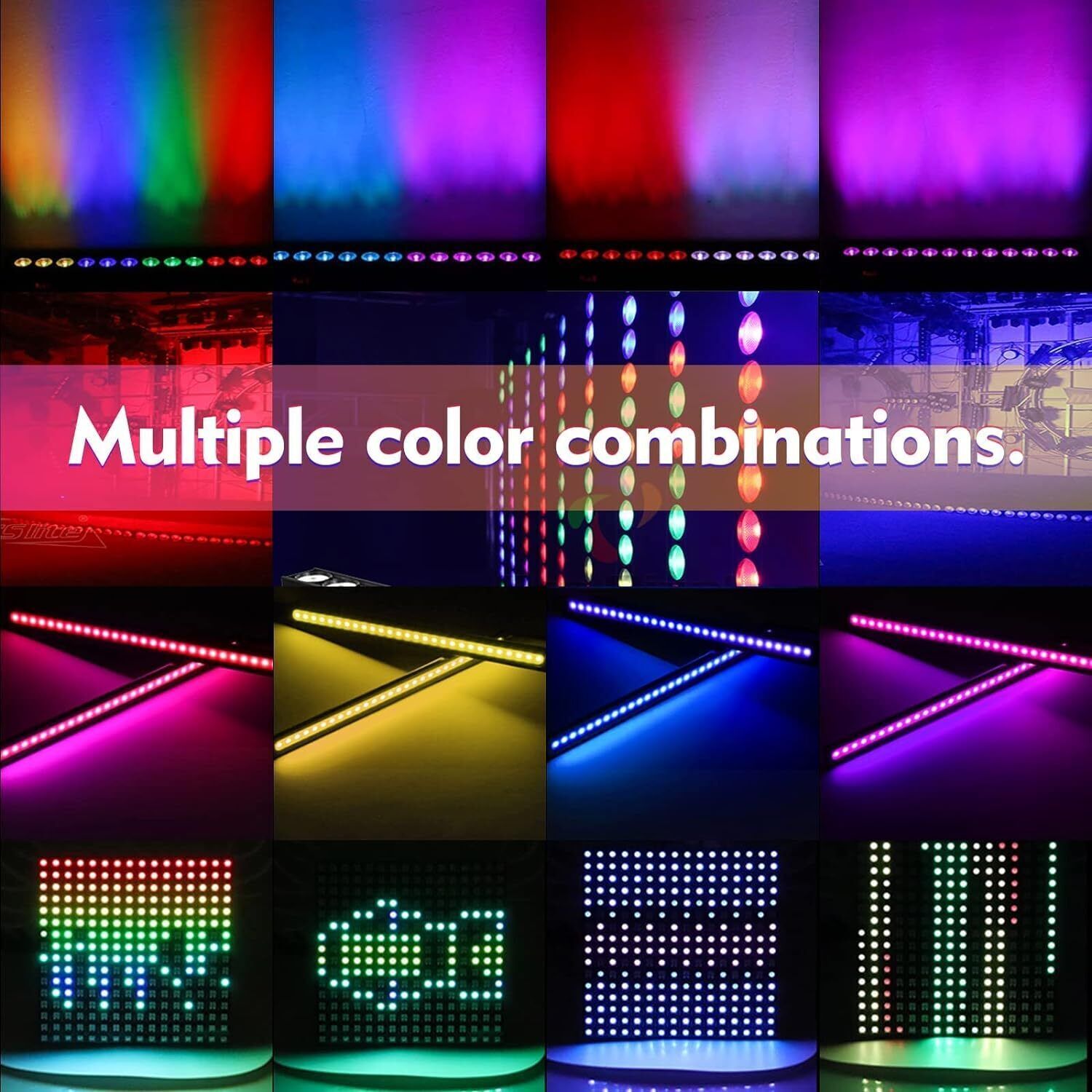 24 LED RGB Wall Wash Light Bar DMX Stage DJ Disco Party Club Lights With Remote