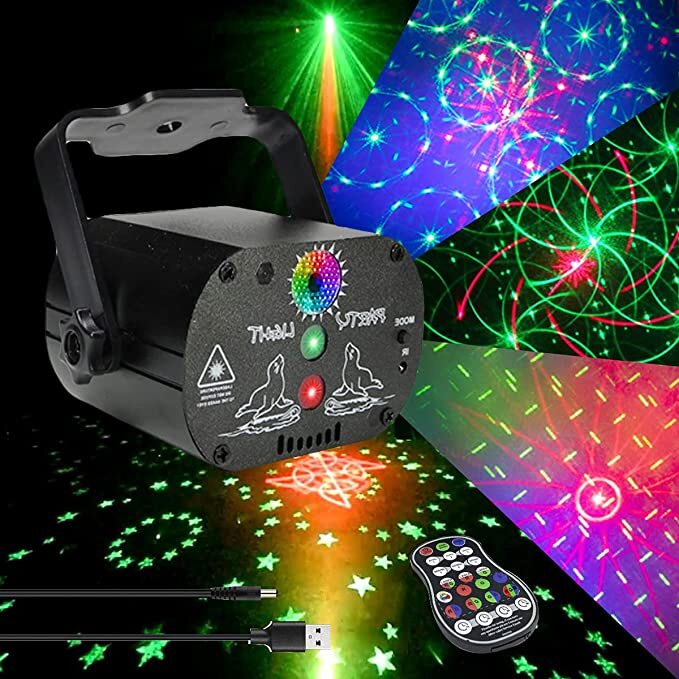 1024Pattern DJ Disco Party Stage Light Laser Projector LED RGB KTV Show Lighting