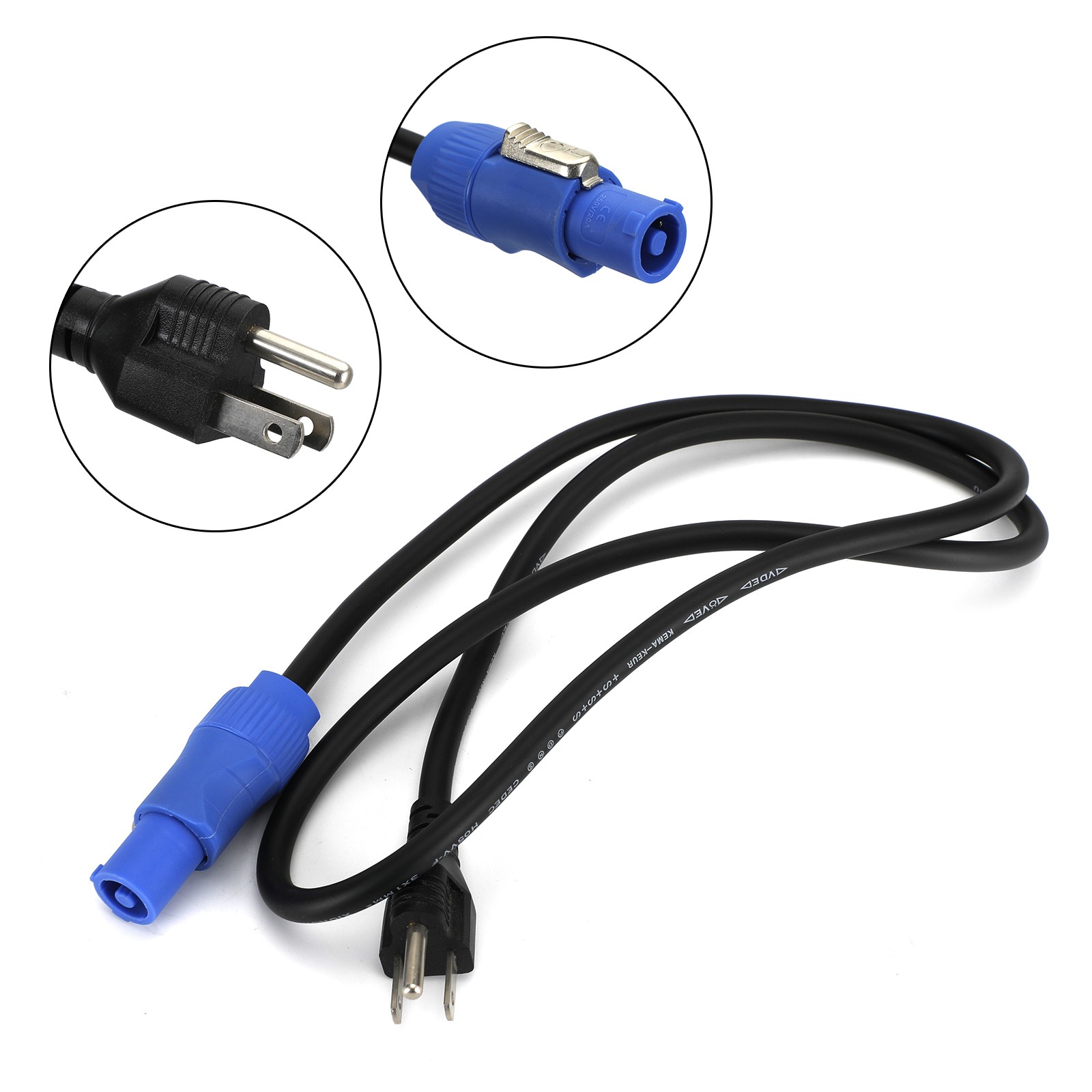 1M Power Cable US Plug For 350W/330W/280W/230W/200W Moving Head Light Stage