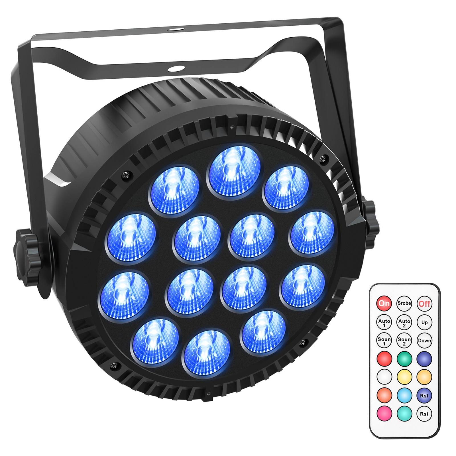 140W PAR Can Stage Lighting RGBW 9 LED DMX DJ Disco Wash Party Lights Show