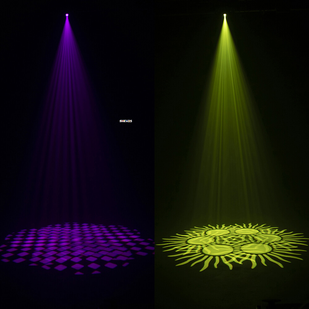 2Pcs LED 100W Gobo 6prism Spot without Ring Moving Head Stage Lighting DJ Bar