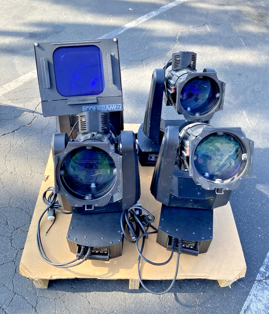 LOT OF 4 AUTOYOKE 5000-1523 City Theatrical AutoYoke for Source Four Leko