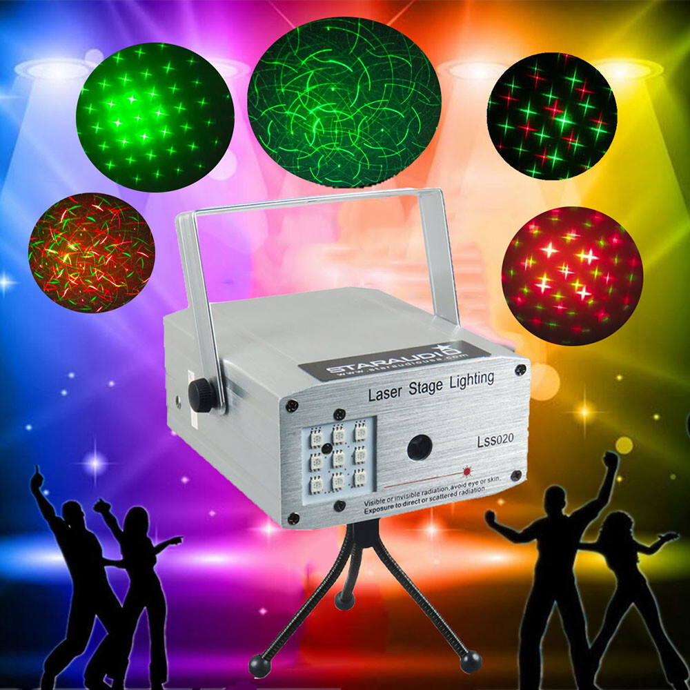Laser Disco Lighting Projector DJ Indoor Сolored Bulb Lamp KTV Club Stage Light