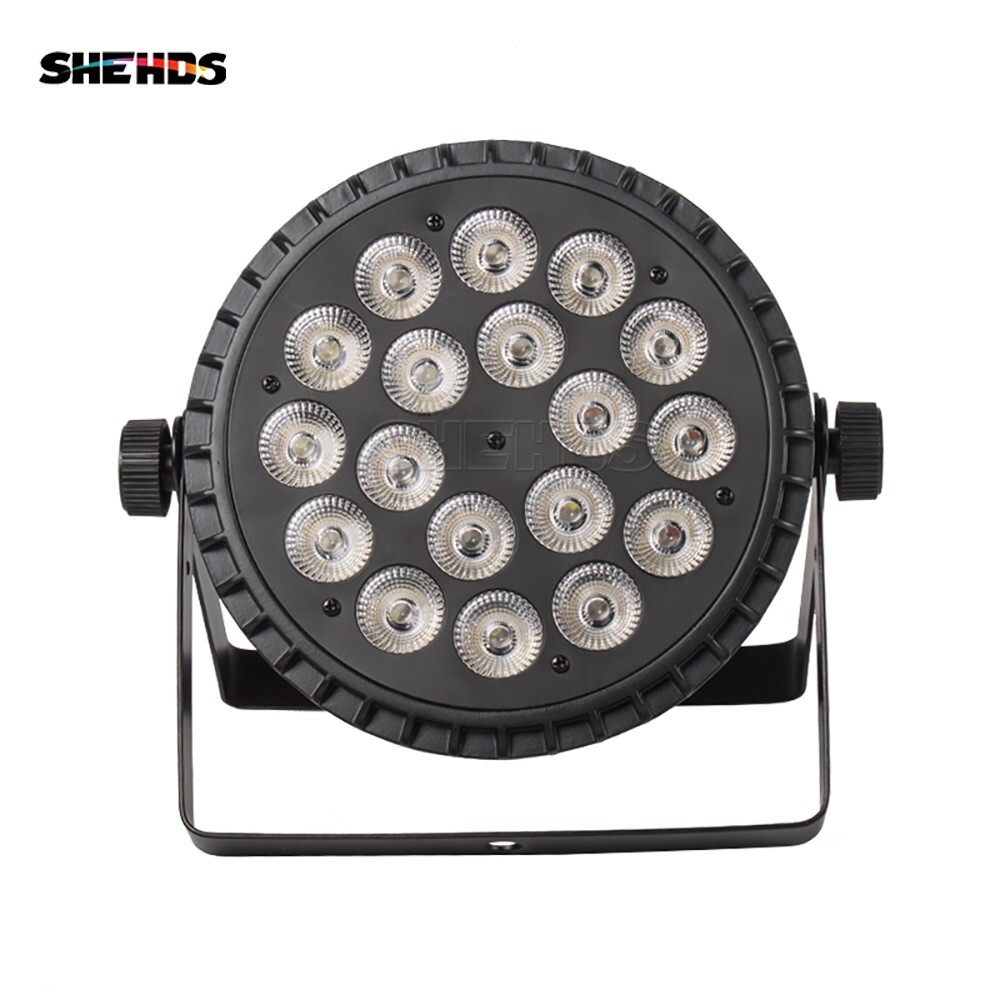 6PCS LED Stage Light 18x18w RGBWA UV Par Lighting DMX DJ Disco With Flightcase
