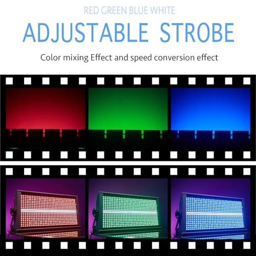 Stage Light Bar LED 200W DJ Strobe Light 768 LEDs RGBW DJ Lights with 46 Zones