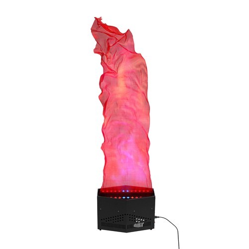 24 × LED Flame Table Lamp Realistic Fire Effect Black Decorative Light