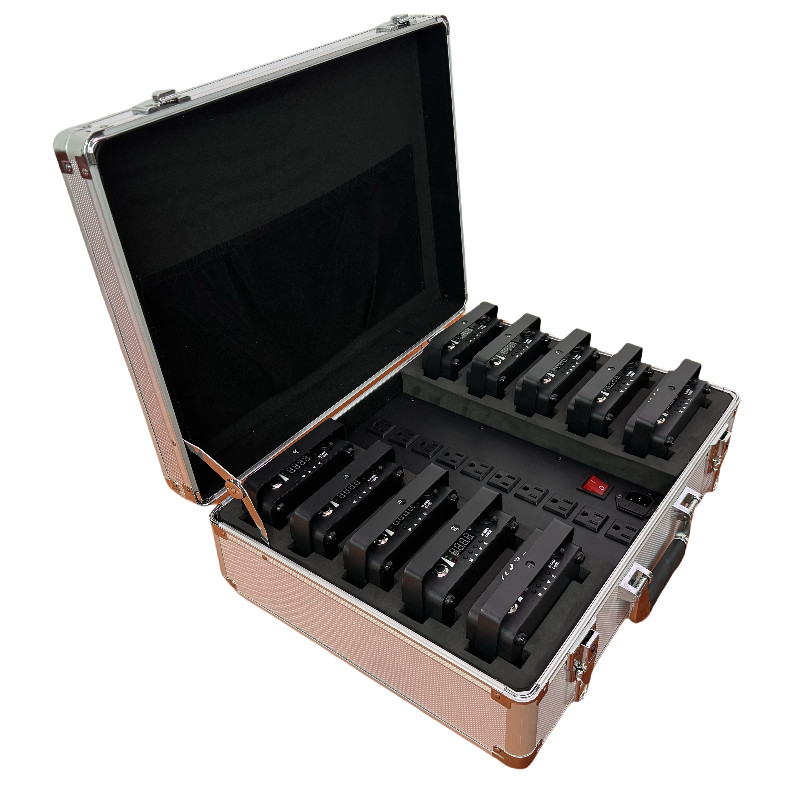 10pack DJ Battery operated led Par Uplighting 4x18W RGBWA+UV/Wireless DMX Remote