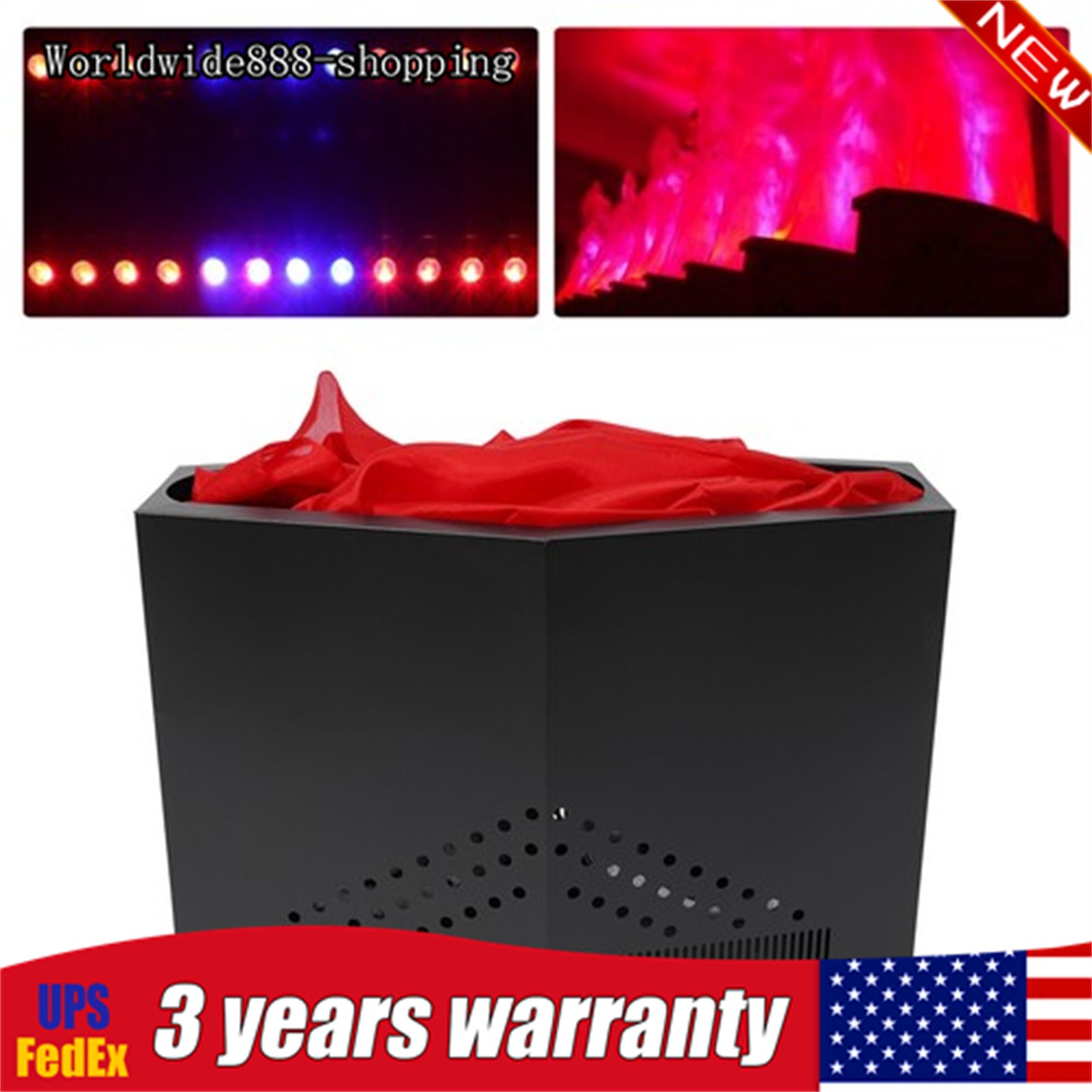 36 LED Flame Fire Light Machine Stage Atmosphere Effect Fake Fire Flame Machine