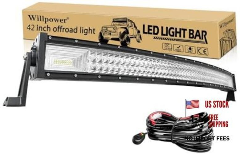 42 inch Curved LED Light Bar, 540W Spot Flood Combo Triple Curved-42 inch 540W