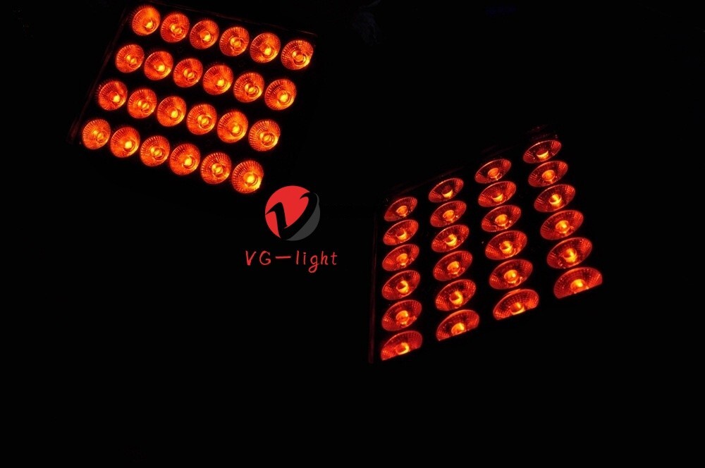Outdoor Square Led Stage Lights 24x15w Rgbwa Uv 6in1 Waterproof Led Par Light