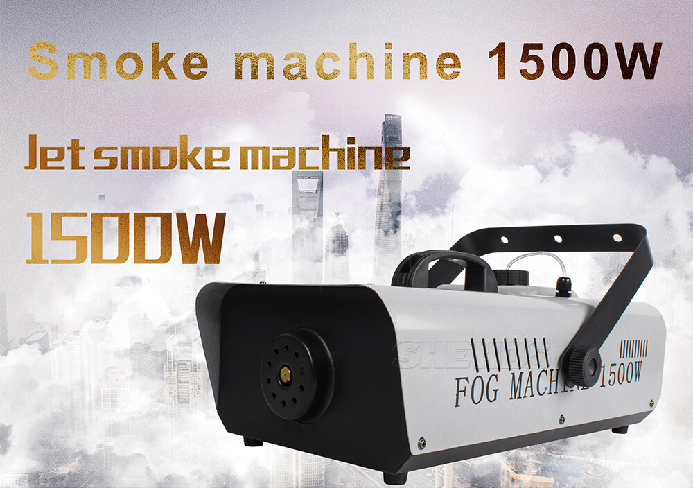 SHEHDS 1500W RGB Jet Smoke Machine LED Stage Lighting Effect Theater Party DJ