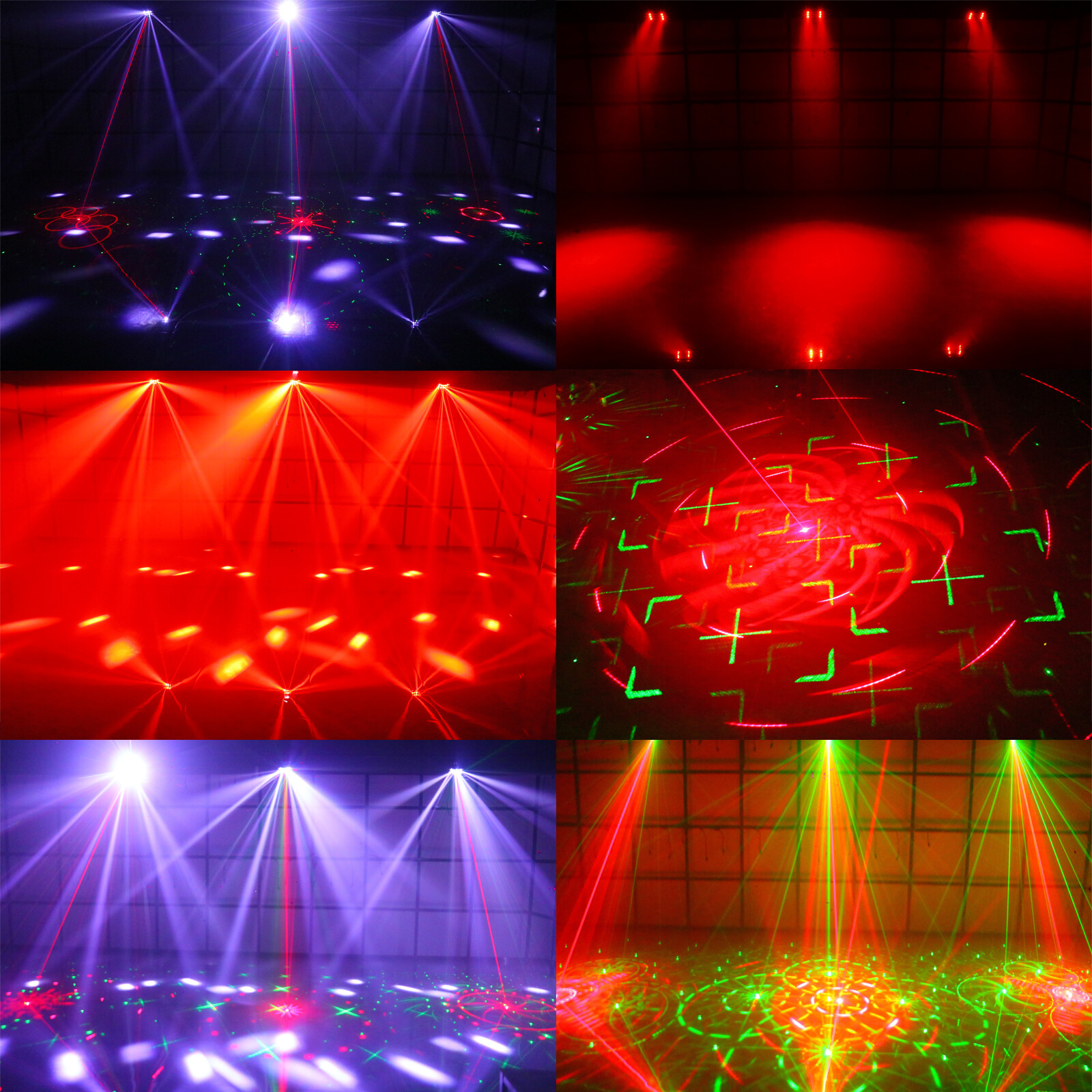 Indoor Laser Light 5in1 DJ Lights LED Butterfly Stage Light with Remote Control