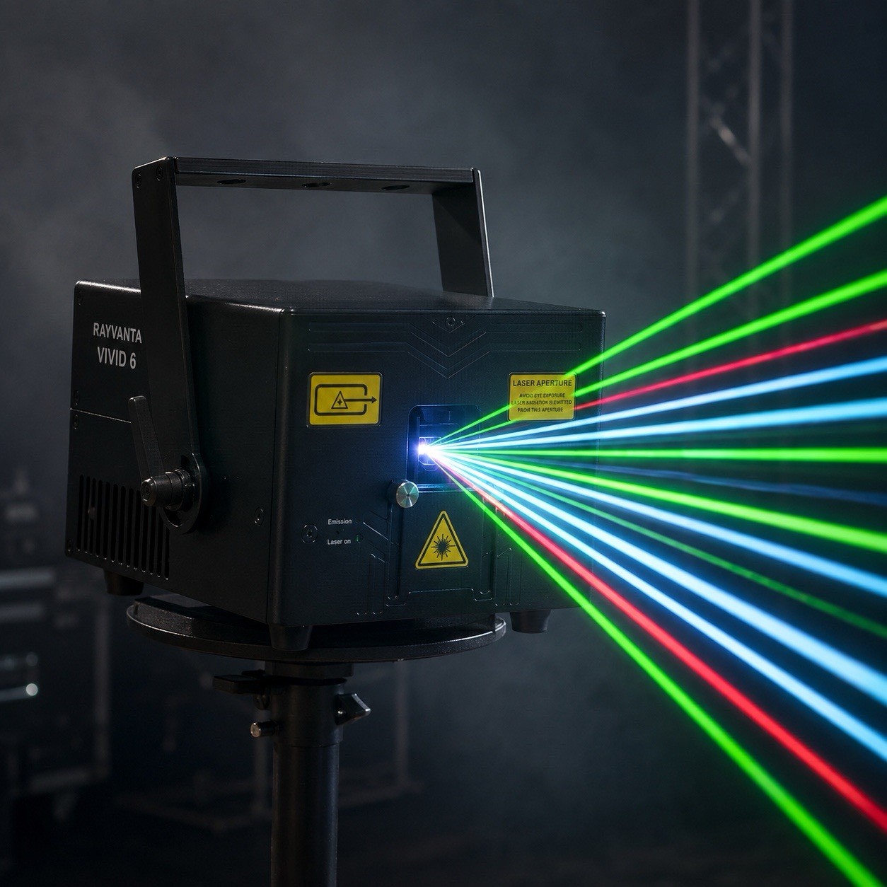 ILDA DMX Laser Show Vivid 6W RGB Pangolin FB4 Planetarium Graphics Animation 40K