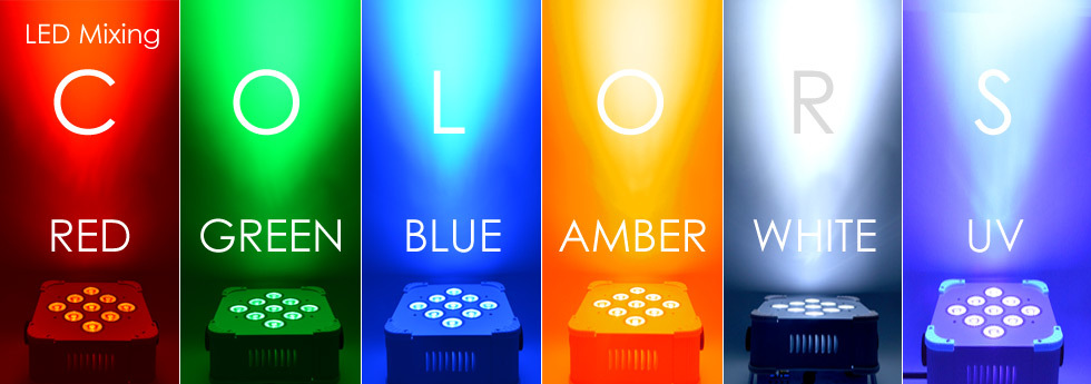 LED 6x18W RGBWA+UV Battery Powered WIRELESS DMX Par Can DJ Uplighting Up Light