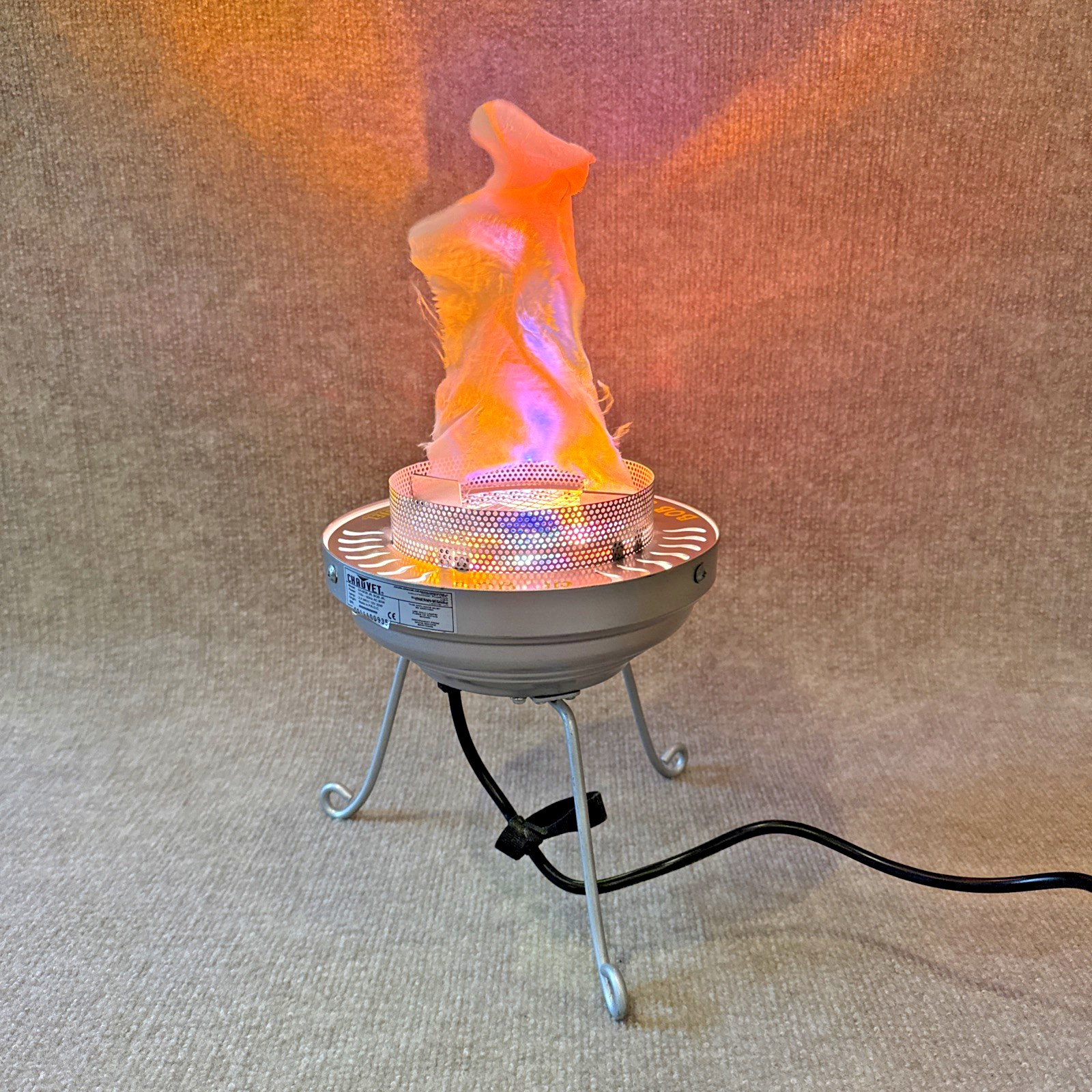 VTG Chauvet BOB-JR Simulated Flame Light DJ DISCO Halloween Lamp Effect Prop