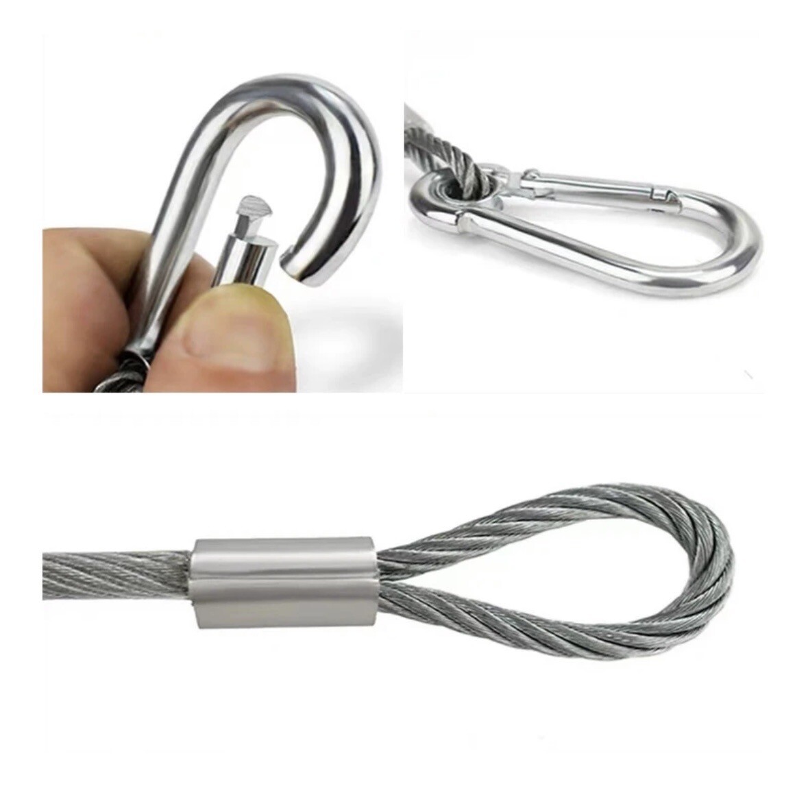 10 Stage Light Safety Cables 47”, Stainless Steel Security Cable.Multi Use