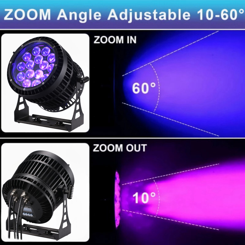 Waterproof LED Zoom Wash Par Light 15X15W rgbwa uv 6in1 Outdoor LED Par light