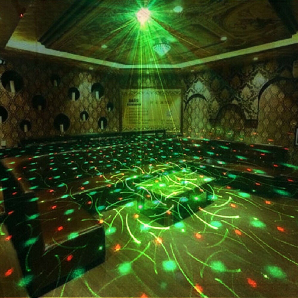 1024Pattern LED Laser Projector Stage Party RGB DJ KTV Disco Light Xmas Lighting