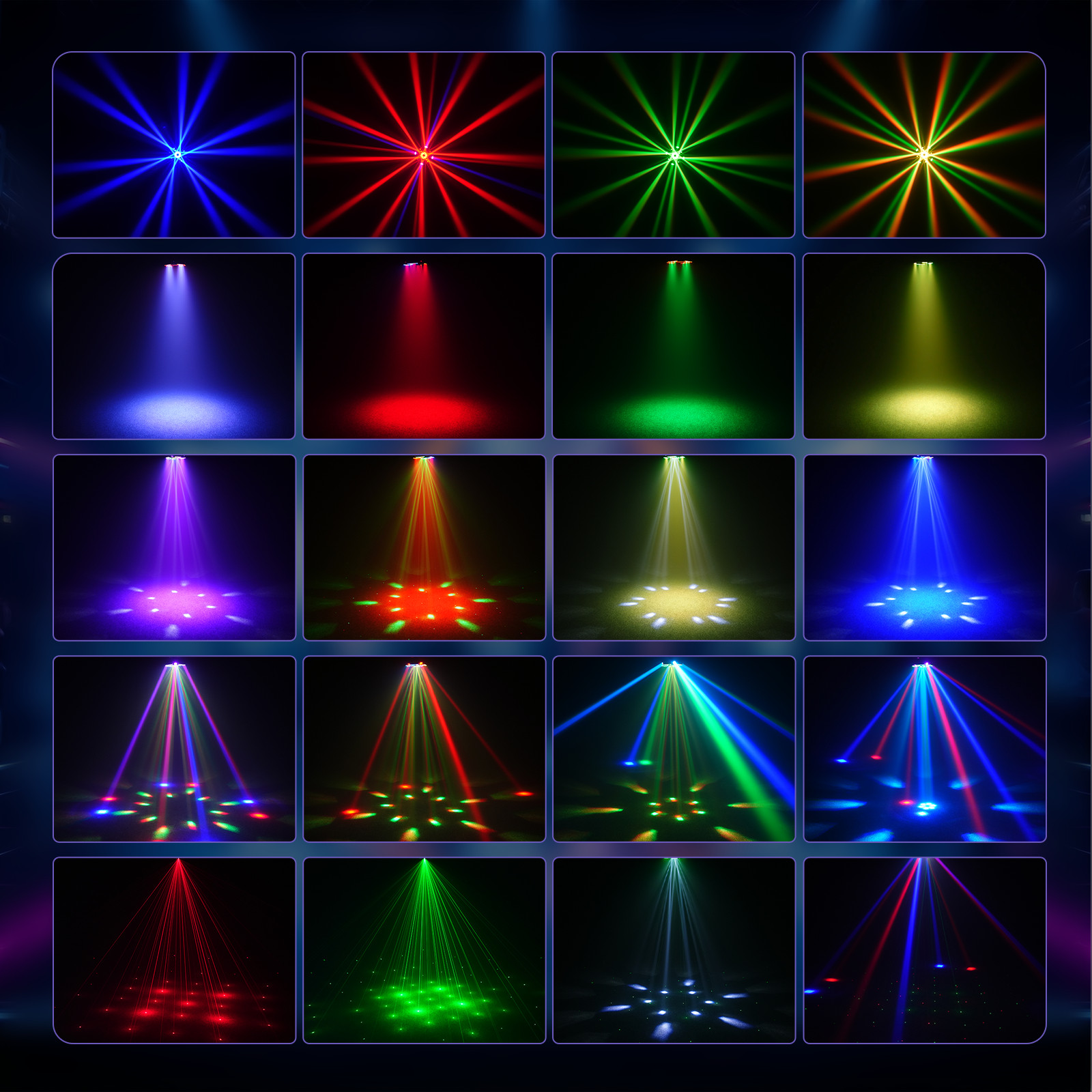 150W 4Arm Moving Head Laser Lights Beam RGBW Stage Lights DJ Club Lighting