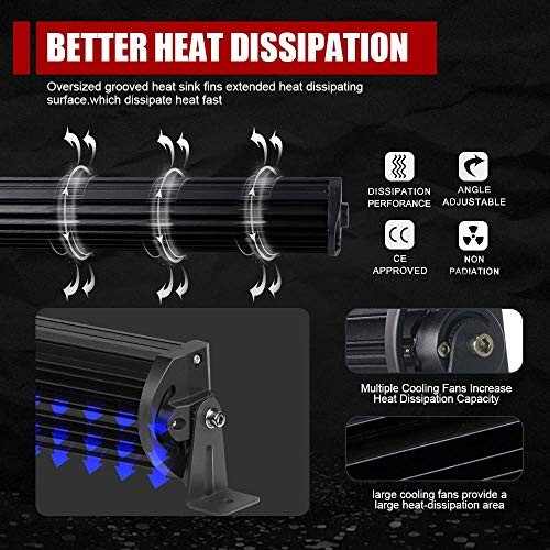 LED Light Bar 32 Inch 405W Triple Row Spot Flood Combo Offroad 32″ Light Bar