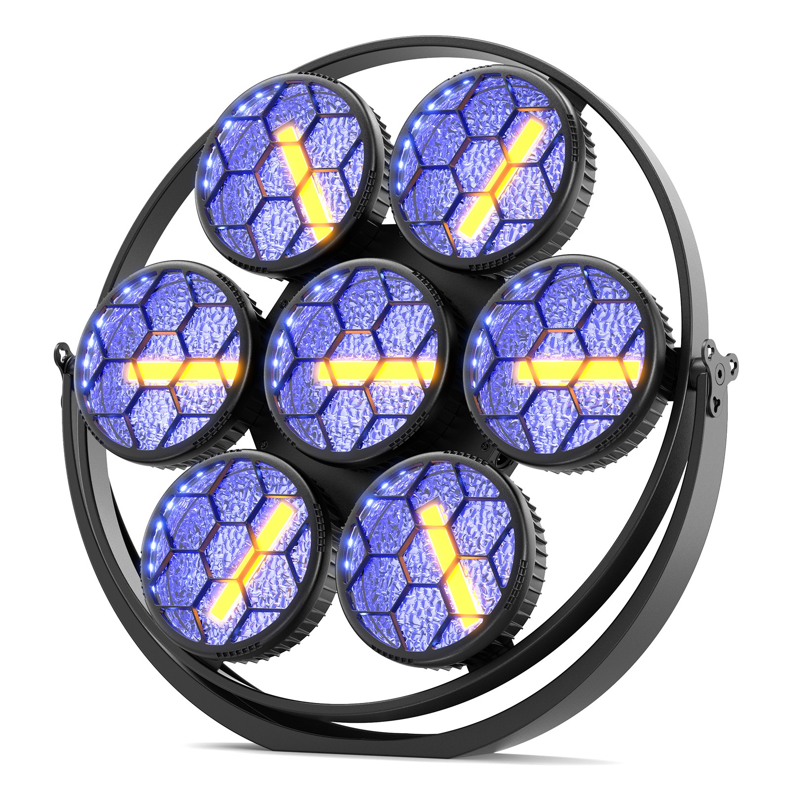 490W 7-LED COB Linear Vintage Light Stage Lighting for DJ Concert Party Weddings