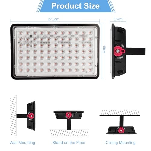 2 Pack 200W RGB Flood Light, RGB Color Changing Floodlight, Smart 200.0 Watts